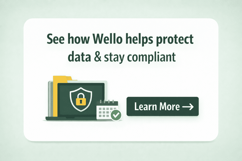 Wello helps protect your data