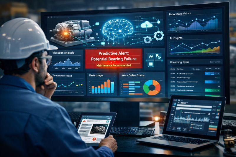 AI-driven maintenance monitoring station