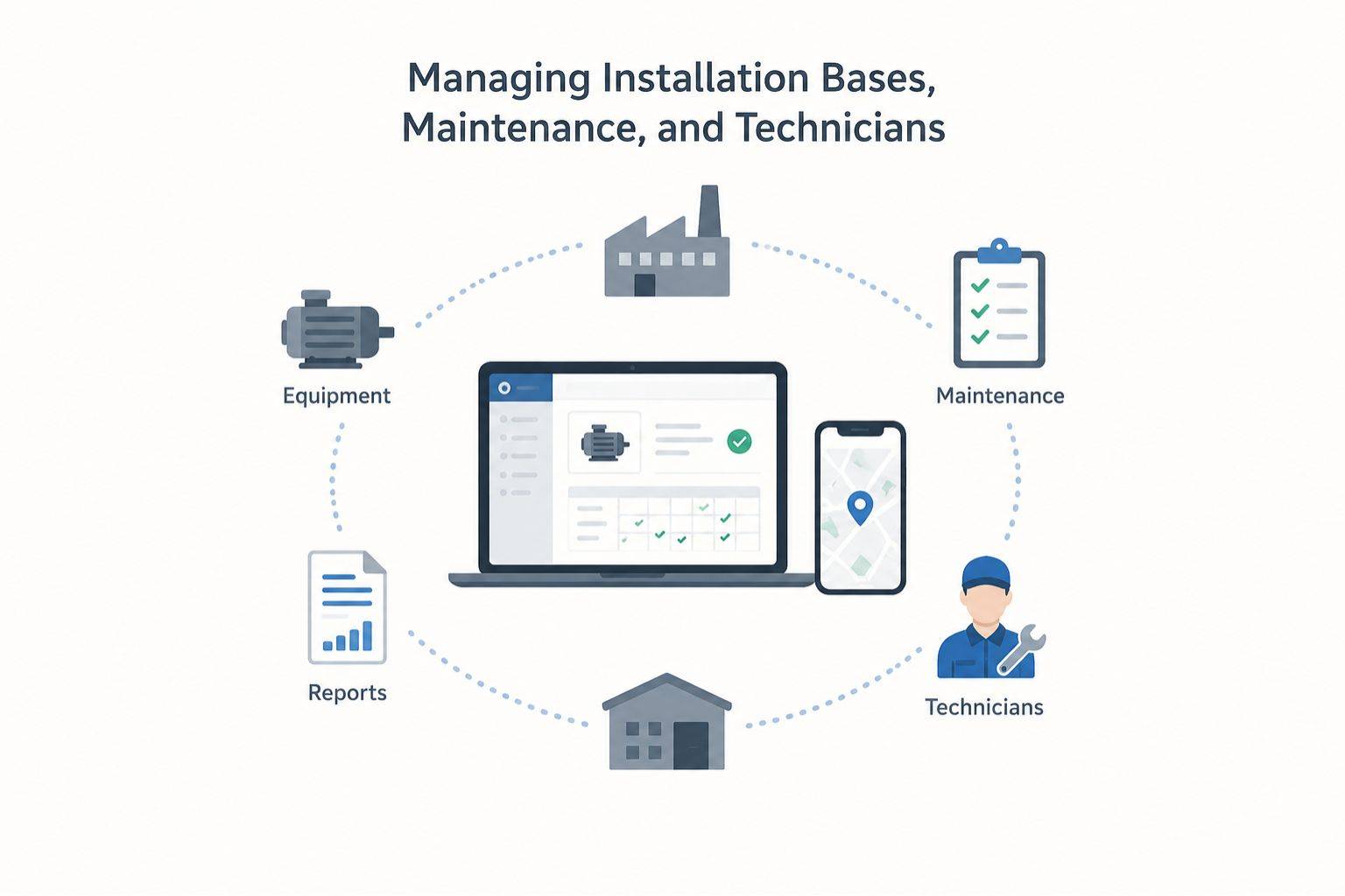 Managing installation and maintenance workflow